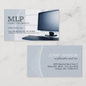 コンピュータ技術者の名刺 名刺 (正面/裏面)