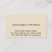 コンピュータ技術者プログラマ名刺 名刺 (裏面)