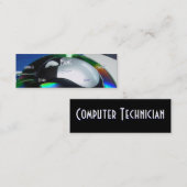 コンピュータ技術者Iプロファイルカード スキニー名刺 (正面/裏面)