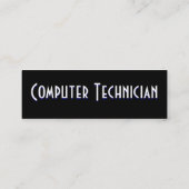 コンピュータ技術者Iプロファイルカード スキニー名刺 (裏面)