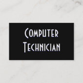コンピュータ技術者Iプロファイルカード 名刺 (裏面)