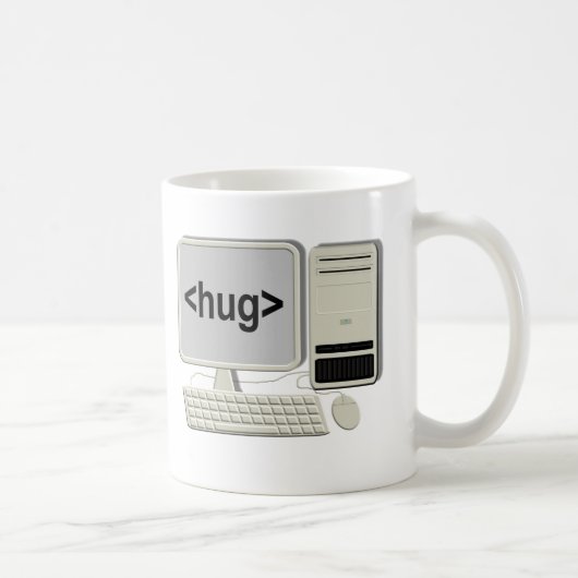 コンピュータ抱擁マグ コーヒーマグカップ (右)