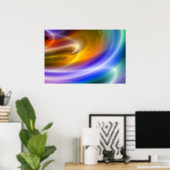 コンピュータ抽象芸術アートポスターDigital Artプリント ポスター (ホームオフィス)