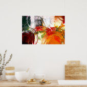 コンピュータ抽象芸術ポスター – デジタルアートプリント ポスター (キッチン)