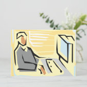 コンピュータ招待状での作業 招待状 (スタンド正面)