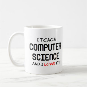 コンピュータ教え科学と愛 コーヒーマグカップ