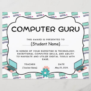 コンピュータ教師学生の認識賞