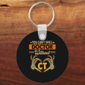 コンピュータ断層撮影X線医師Wを綴れない キーホルダー (正面)