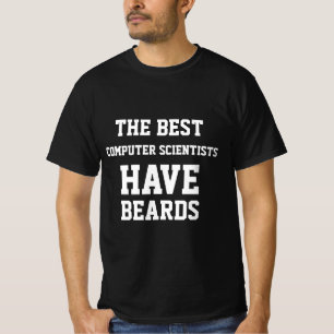 コンピュータ最高のーの科学者はTシャツの髭を持っている Tシャツ