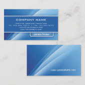 コンピュータ業界は青の抽象的な光線を梳きます 名刺 (正面/裏面)