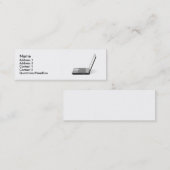 コンピュータ業界カード スキニー名刺 (正面/裏面)