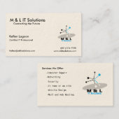 コンピュータ業界カード 名刺 (正面/裏面)