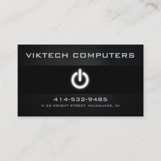 コンピュータ業界カード 名刺 (正面)