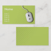 コンピュータ業界(緑) 名刺 (正面/裏面)