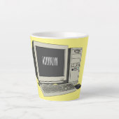 コンピュータ漫画イラストレーション カフェラテマグ (正面)