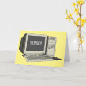 コンピュータ漫画イラストレーション カード (黄色い花)