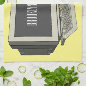 コンピュータ漫画イラストレーション キッチンタオル (折り畳み)