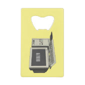 コンピュータ漫画イラストレーション クレジットカード栓抜き (正面)