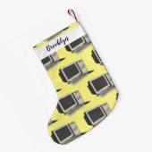 コンピュータ漫画イラストレーション スモールクリスマスストッキング (裏面 (吊り時))