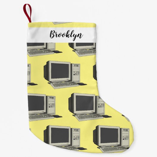 コンピュータ漫画イラストレーション スモールクリスマスストッキング (正面)