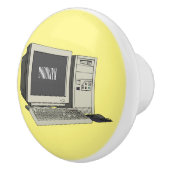 コンピュータ漫画イラストレーション セラミックノブ (右)