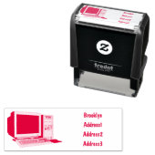 コンピュータ漫画イラストレーション セルフインキングスタンプ (インサイチュ)