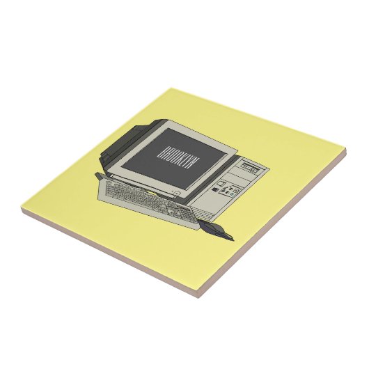 コンピュータ漫画イラストレーション タイル (側面)