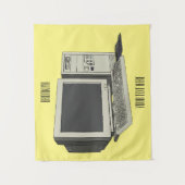 コンピュータ漫画イラストレーション タペストリー (正面)