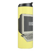 コンピュータ漫画イラストレーション タンブラー (回転左)