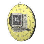 コンピュータ漫画イラストレーション ダーツボード (正面右)