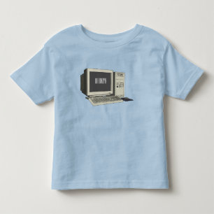 コンピュータ漫画イラストレーション トドラーTシャツ