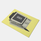 コンピュータ漫画イラストレーション ドアマット (アングル)