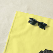 コンピュータ漫画イラストレーション ビーチタオル (インサイチュ)