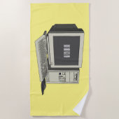 コンピュータ漫画イラストレーション ビーチタオル (正面)