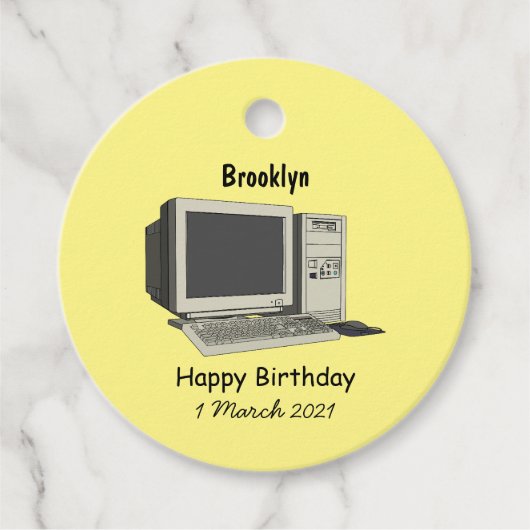 コンピュータ漫画イラストレーション フェイバータグ (正面)