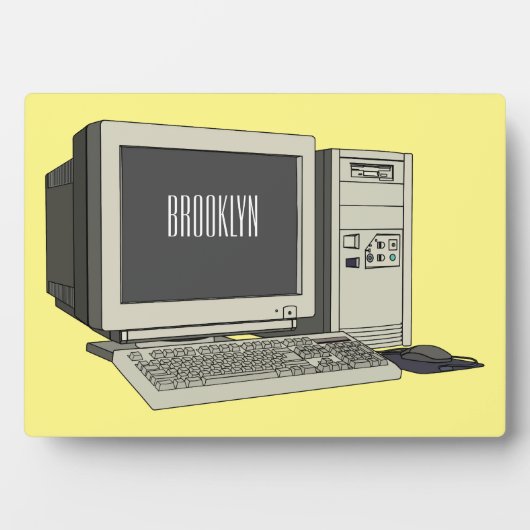 コンピュータ漫画イラストレーション フォトプラーク (正面)