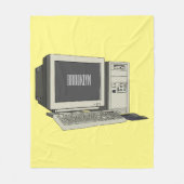 コンピュータ漫画イラストレーション フリースブランケット (正面)