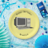 コンピュータ漫画イラストレーション ペーパープレート (パーティー)