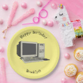 コンピュータ漫画イラストレーション ペーパープレート (パーティー)