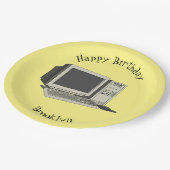 コンピュータ漫画イラストレーション ペーパープレート (アングル)