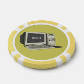 コンピュータ漫画イラストレーション ポーカーチップ (シングル)