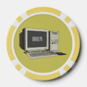 コンピュータ漫画イラストレーション ポーカーチップ (裏面)