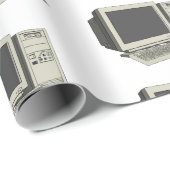 コンピュータ漫画イラストレーション ラッピングペーパー (ロールコーナー)