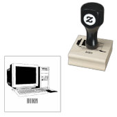 コンピュータ漫画イラストレーション ラバースタンプ (押印)