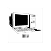 コンピュータ漫画イラストレーション ラバースタンプ (インプリント)