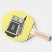 コンピュータ漫画イラストレーション 卓球ラケット (横)