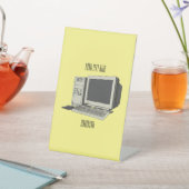 コンピュータ漫画イラストレーション 台座サイン (インサイチュ)