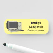 コンピュータ漫画イラストレーション 名札 (インサイチュ)