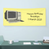 コンピュータ漫画イラストレーション 横断幕 (トレードショー)