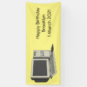 コンピュータ漫画イラストレーション 横断幕 (縦)